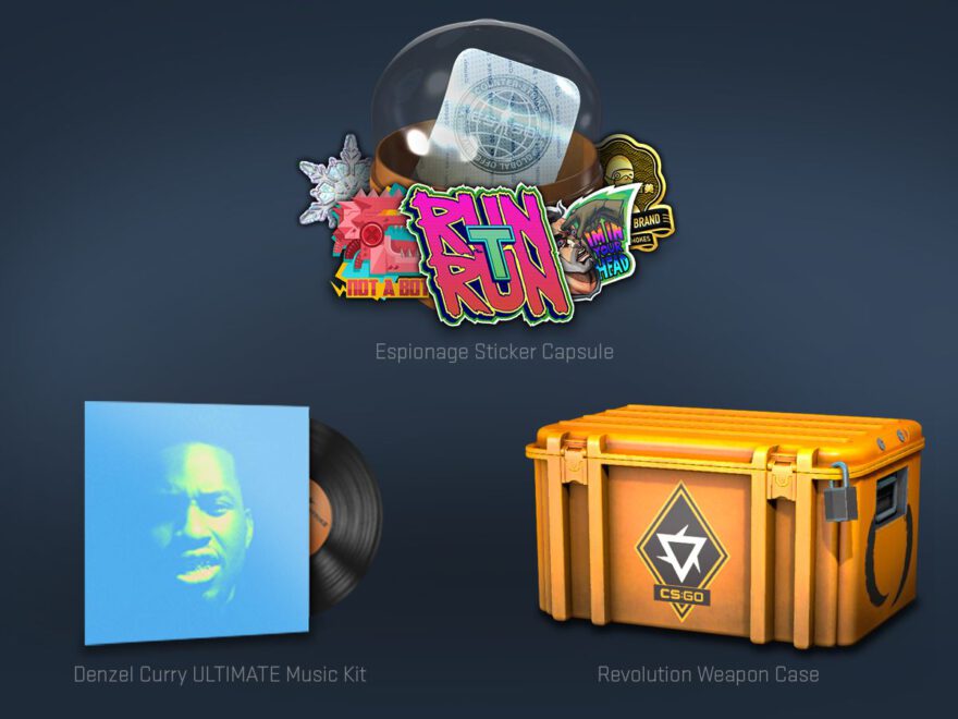 cs go revolution case espionage sticker capsule ultimate music kit